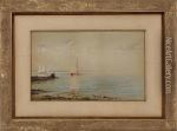 Marine Scene Oil Painting - Edmund Darch Lewis