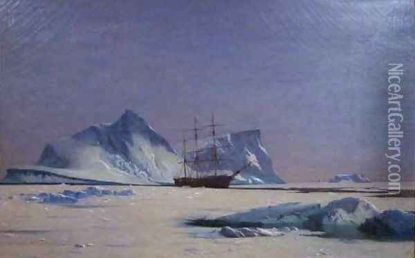 Scene in the Artic Oil Painting - William Bradford