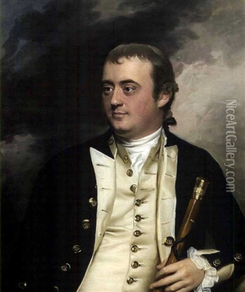 Portrait Of Benjamin Loring, Physician In The Royal Navy Oil Painting - John Singleton Copley