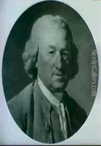 Portrait De Benjamin Franklin Oil Painting - Etienne Aubry