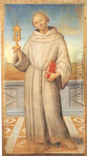 Blessed James of the Marches Oil Painting - Pietro Vannucci Perugino