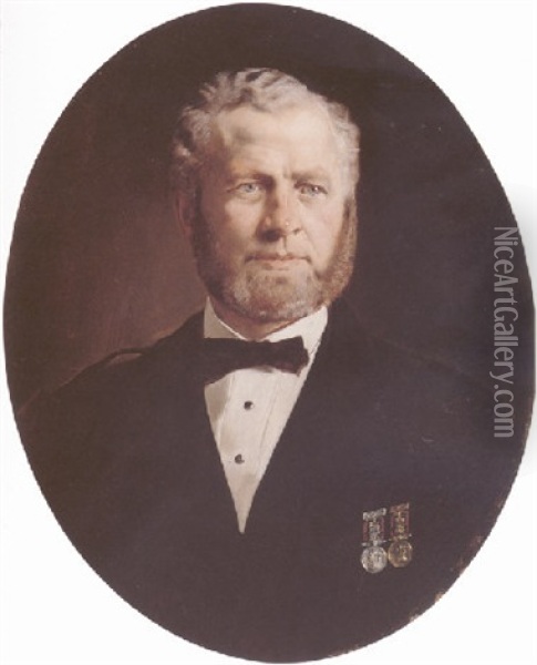Portrait Of John Brown Oil Painting - Heinrich von Angeli