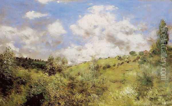 Strong Wind Aka Gust Of Wind Oil Painting - Pierre Auguste Renoir
