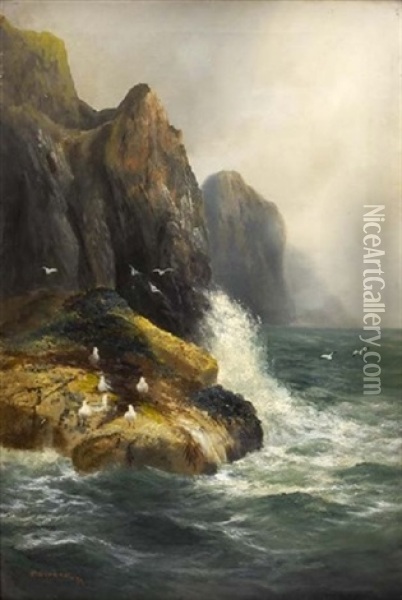 The Seagulls' Haunt Oil Painting - Peter Graham