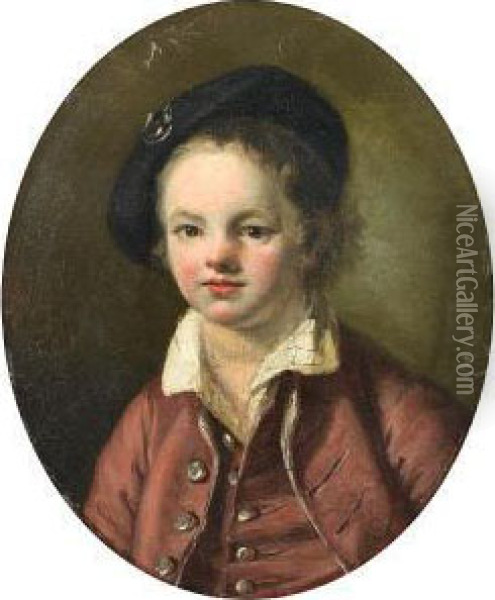 Portrait Of A Young Boy Oil Painting - Francois-Bernard Lepicie