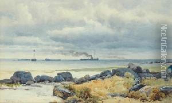 Seascape Oil Painting - John A. Mather