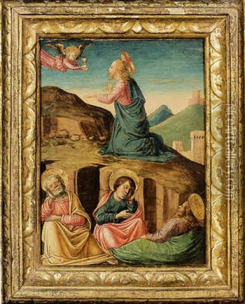 L'orazione Nell'orto Oil Painting - Lazzaro di Jacopo Bastiani
