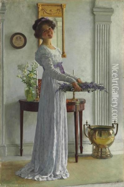 Fresh Lavender Oil Painting - William Henry Margetson