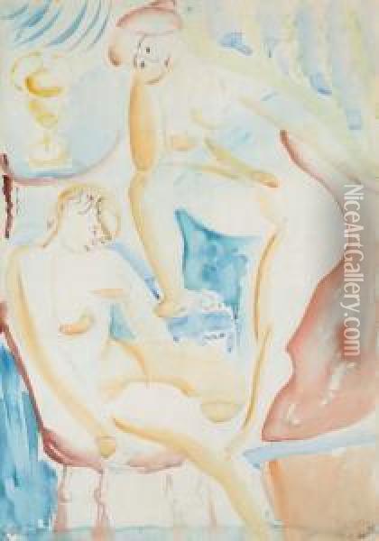 Female Nudes Oil Painting - Sigrid Hjerten