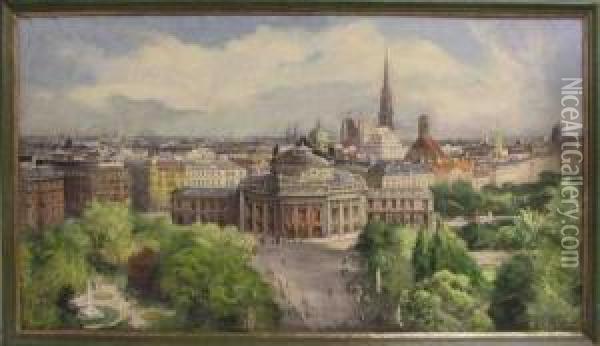 Wien - Stadtansicht Oil Painting - Igo Potsch