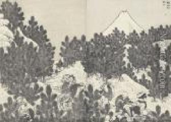 Konvolut Oil Painting - Katsushika Hokusai