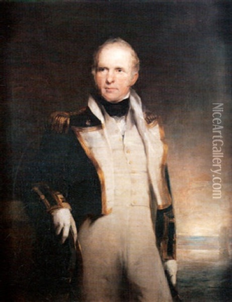 Portrait D'un Officier De Marine Oil Painting - John Watson Gordon