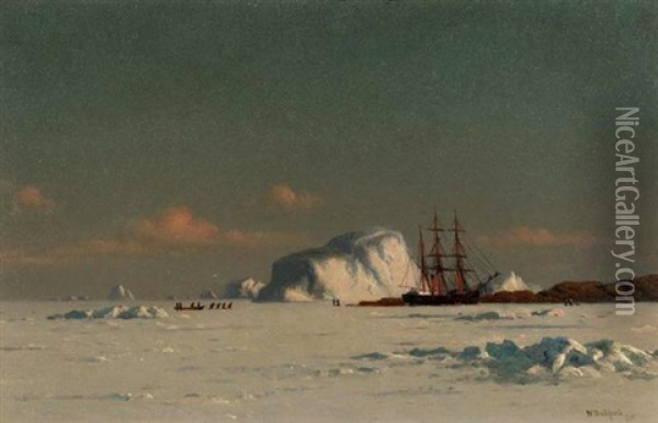 In The Artic Oil Painting - William Bradford