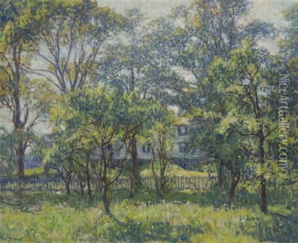 House Through The Trees Oil Painting - Charles Harold Davis