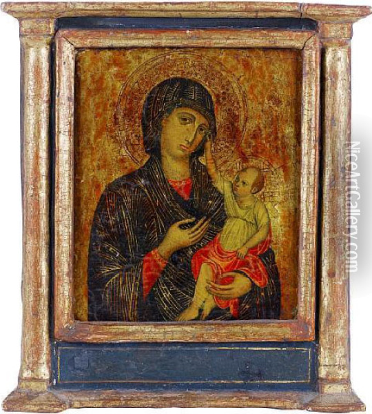 The Madonna And Child Oil Painting - Matteo Di Giovanni Di Bartolo