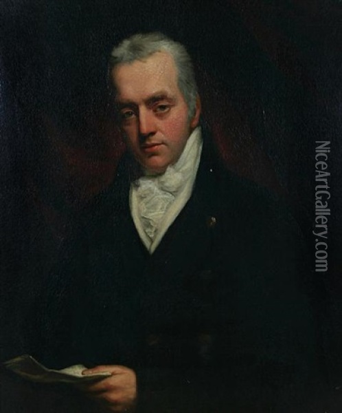 A Portrait Of Robert Smith, 1st Lord Carrington Of Upton Oil Painting - John Opie
