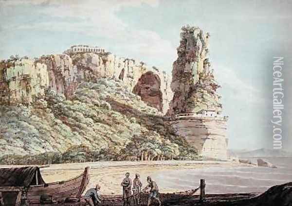 A View at Terracina 1778 Oil Painting - Jacob More