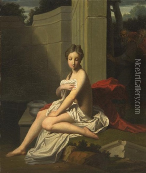 Bathing Women Oil Painting - Jean-Auguste-Dominique Ingres