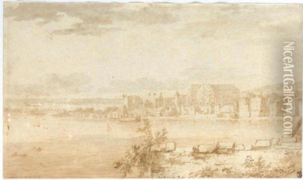 View Of London, Looking Towards Westminster Oil Painting - Jan Lievens