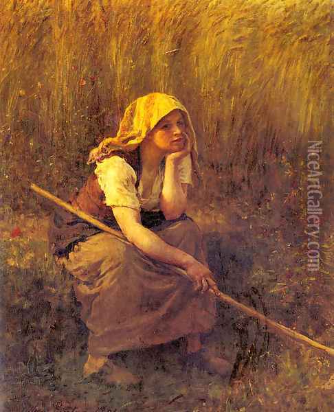 Summer Oil Painting - Jules Breton