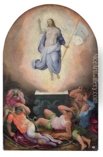 Resurrezione Oil Painting - Giorgio Vasari