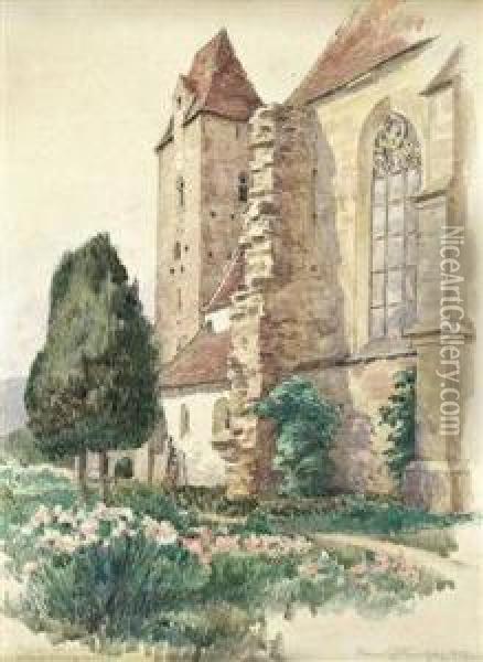 Die Kirche Von Mauer Bei Loosdorf Oil Painting - Hans Gotzinger