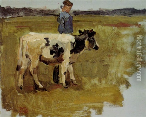 Landscape Oil Painting - Isaac Israels