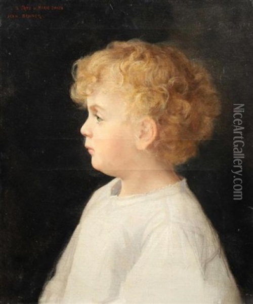 Portrait De Pierre Schoen Enfant Oil Painting - Jean Benner
