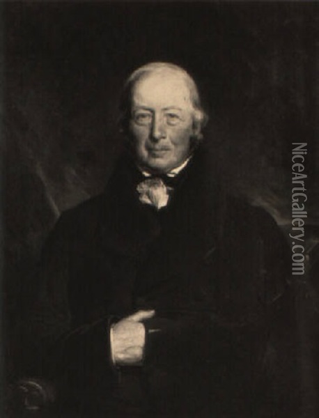 Portrait Of John Cochrane Wearing Black Coat And White Cravat Oil Painting - Sir Henry Raeburn