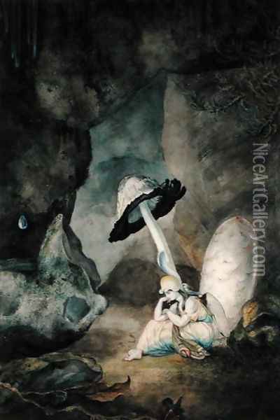 Where mortal thing might never breathe Oil Painting - Maria Spilsbury