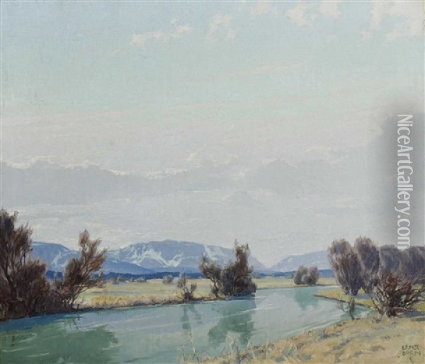 Im Loisachtal Oil Painting - Ernst Dorn