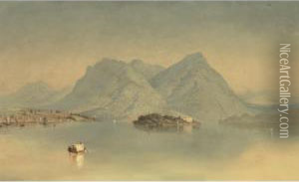 Isola Madre, Lago Maggiore Oil Painting - John Ferguson Weir