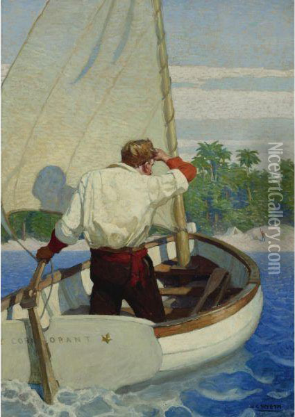 The Pearl Fishers Oil Painting - Newell Convers Wyeth
