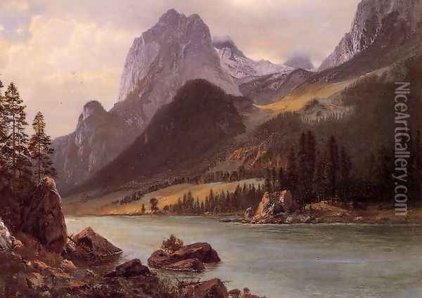 Rocky Mountain I Oil Painting - Albert Bierstadt