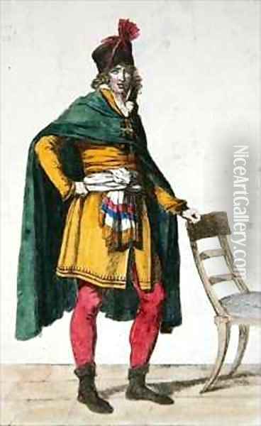 Civilian Dress of a French Citizen Oil Painting - Jacques Louis David