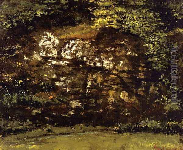 In the Woods Oil Painting - Gustave Courbet