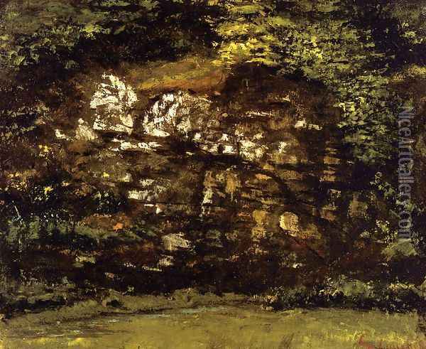 In the Woods Oil Painting - Gustave Courbet