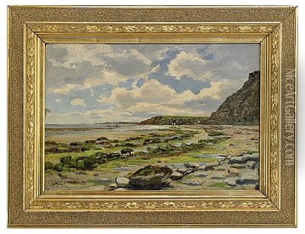 Strand Der Normandie Oil Painting - Eduard Spoerer