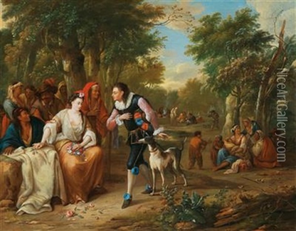 The Story Of Constance And Don Juan Oil Painting - Hendrik Carre