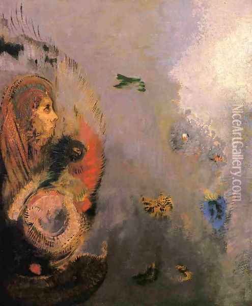 Oannes Oil Painting - Odilon Redon