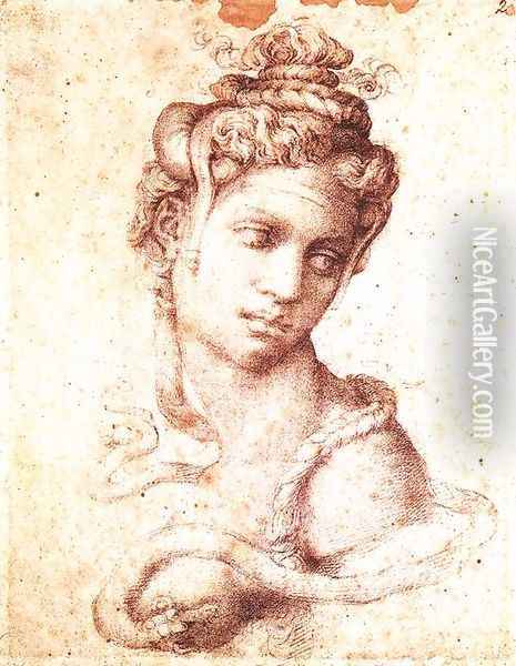 Cleopatra 1533-34 Oil Painting - Michelangelo Buonarroti