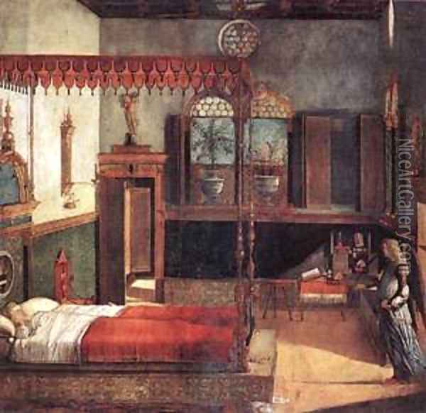The Dream of St Ursula Oil Painting - Vittore Carpaccio