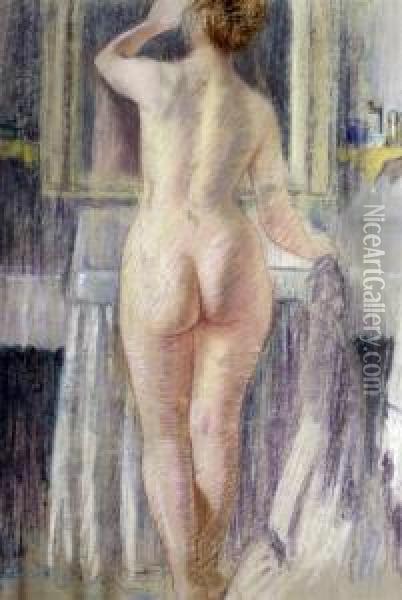 Standing Nude Oil Painting - Paul Seifert
