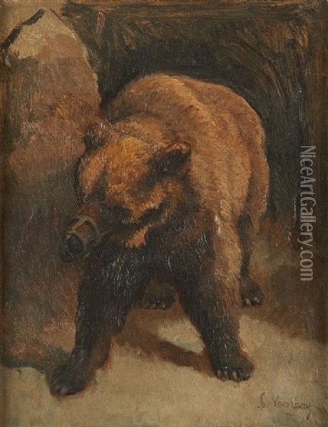 Le Grizzli Oil Painting - Camille Van Camp
