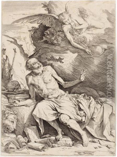 Der Heilige Hieronymus In Der Wuste Oil Painting - Jusepe de Ribera