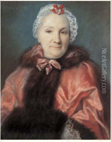 Portrait De Catherine Jars Oil Painting - Pierre Bernard