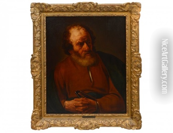 Portrait Of St. Peter Oil Painting - Jan Lievens