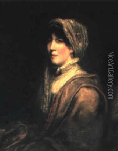 Portrait Of The Hon. Mrs. William Finch Oil Painting - George Hayter