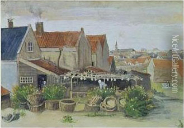 La Droguerie De Limandes, Scheveningen Oil Painting - Vincent Van Gogh