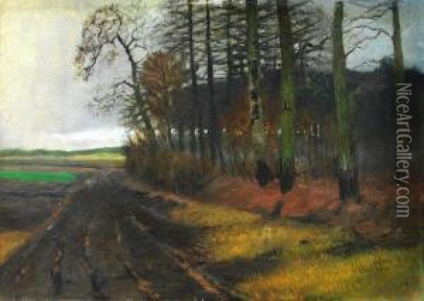 Feldweg Am Waldrand Oil Painting - Carl Vinnen